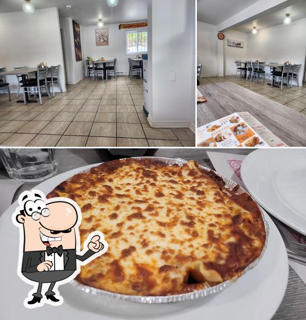 Parmi les différentes choses de la intérieur et la nourriture, une personne peut trouver sur Pizza07 val-david