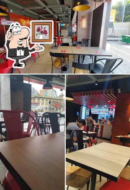 The interior of KFC