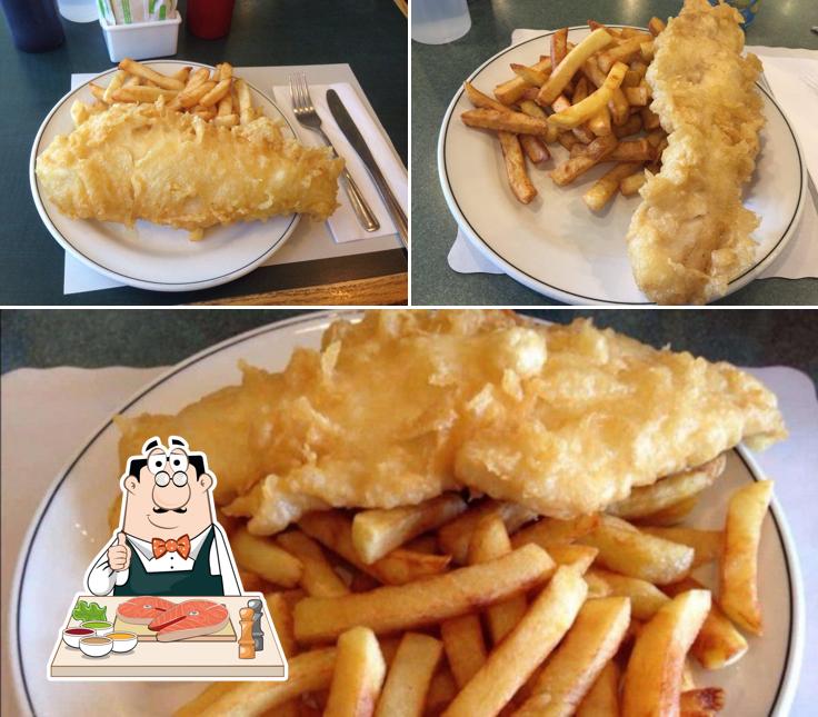 Рыба и картофель фри в "Tartan Fish and Chips"