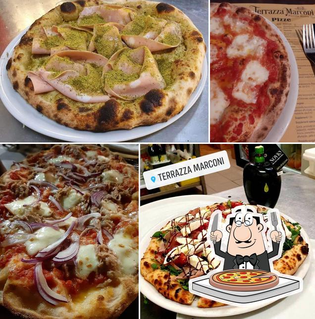 Pick pizza at Terrazza Marconi