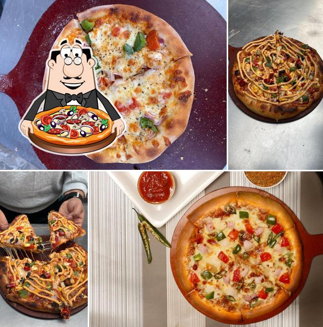 Pick various types of pizza