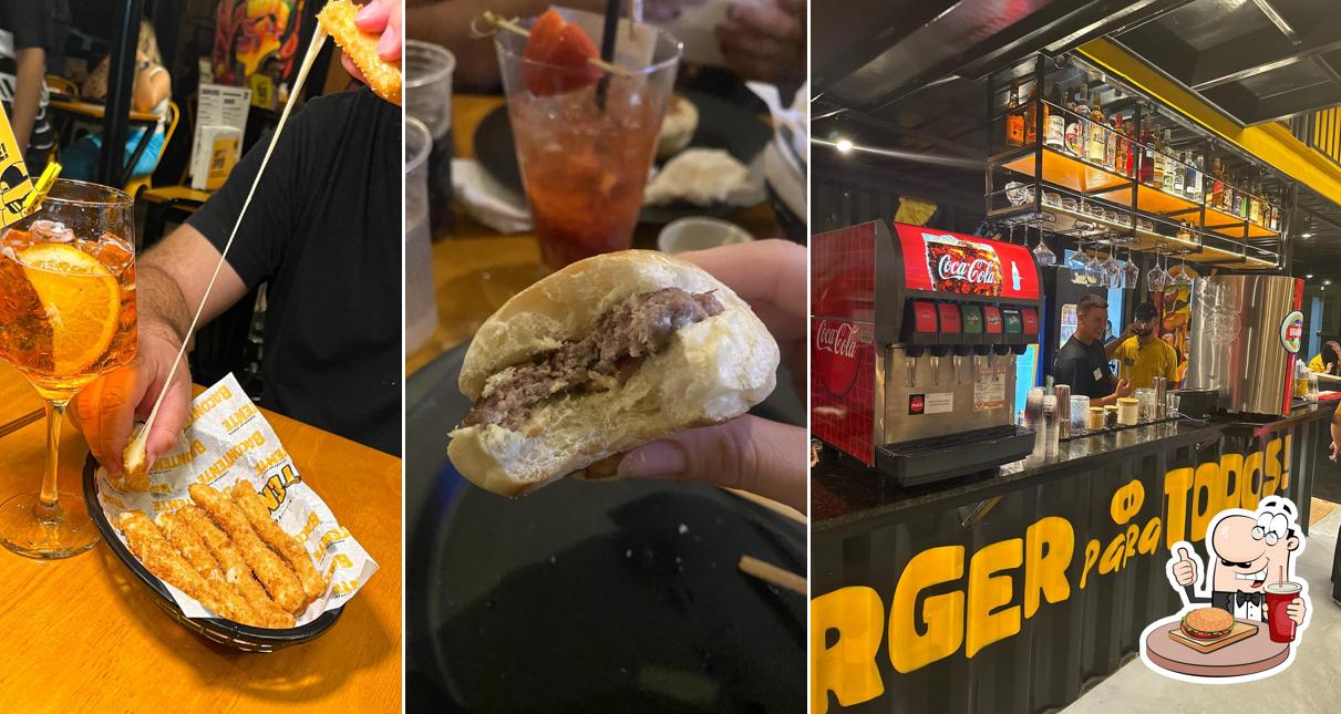 Hambúrguer em Bacontente Burger