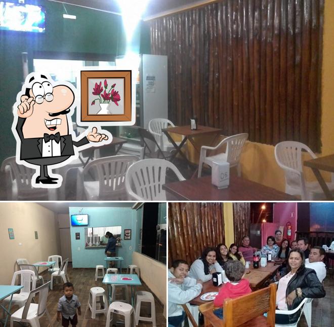 O interior do Sitio's Lanches