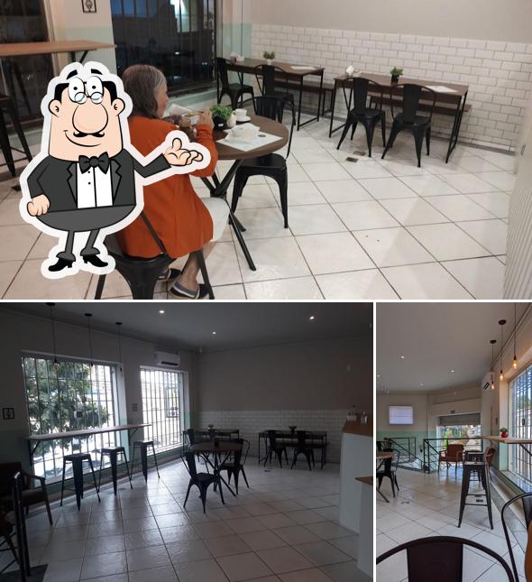 O interior do Bendita Cremeria