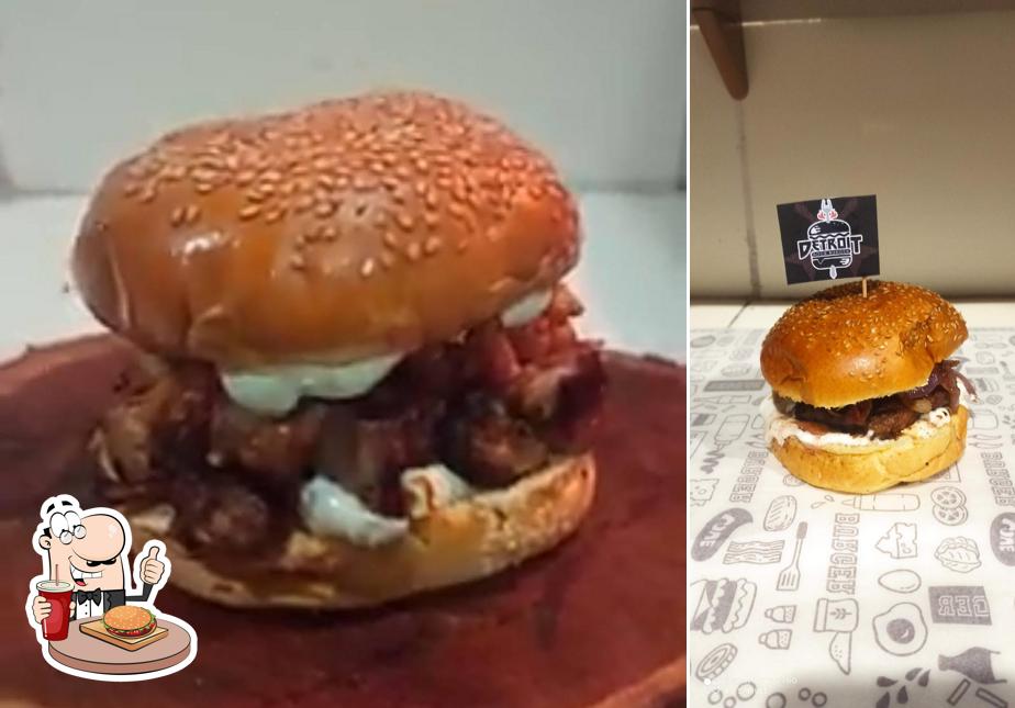 Os hambúrgueres do Detroit Rock Burguer irão satisfazer uma variedade de gostos