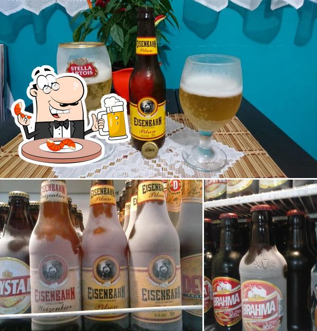 Você pode tomar uma tulipa de cerveja leve ou escura