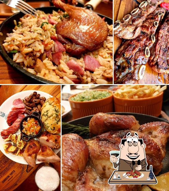 Há uma escolha de opções para os amantes da carne