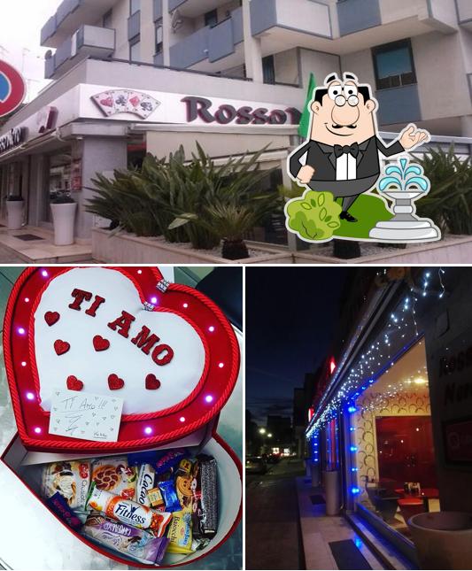 Dai un’occhiata alla immagine che raffigura la esterno e cibo di Bar Rosso Nero
