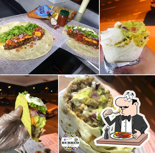 Platos en Burrito del Jefe Culinária Mexicana