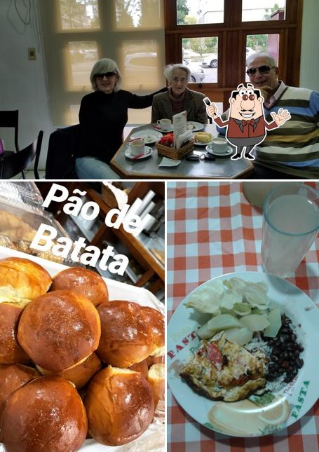 A ilustração do Doce e Arte - Confeitaria e Boutique de Pães’s comida e mesa de jantar