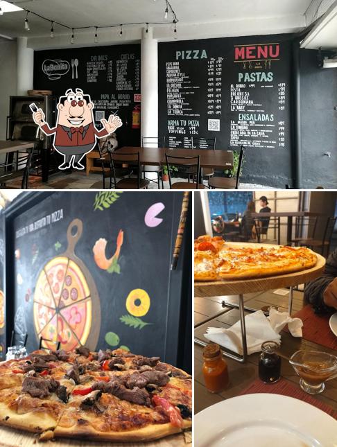 Las fotos de comida y interior en Pizzería La bonita