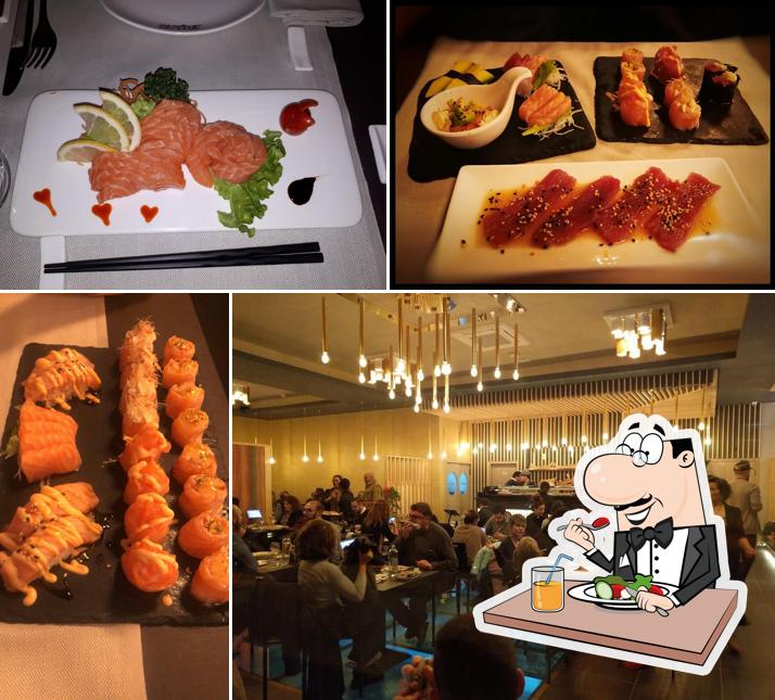 Cibo al Ristorante Giapponese Il Nuovo Dragone D'oro