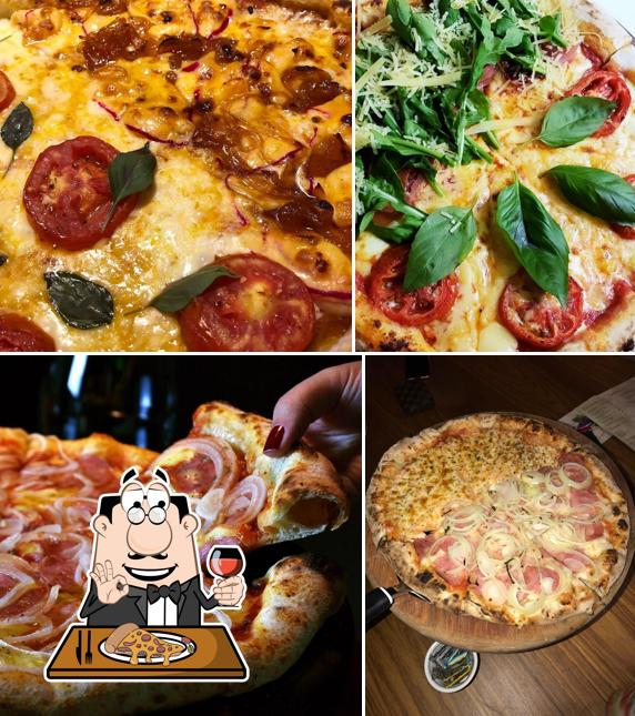 Escolha diferentes estilos de pizza