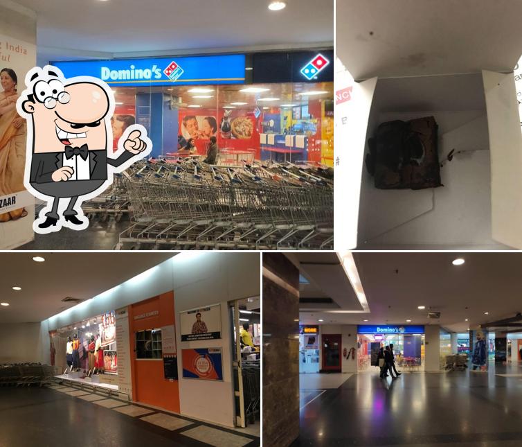 The exterior of Domino's Pizza Mahagun Mall, Ghaziabad
