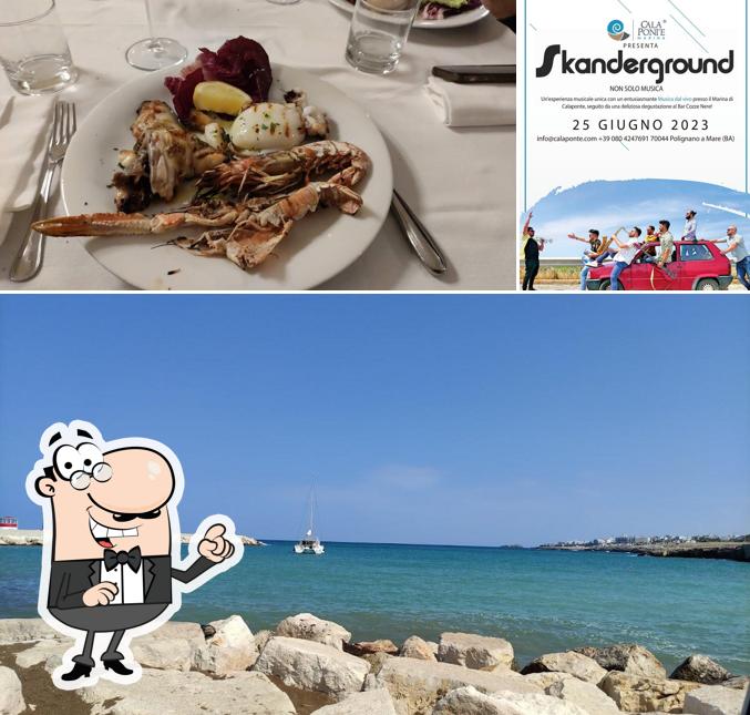 Questa è la immagine che mostra la esterno e cibo di A Mère a Cozze Nere