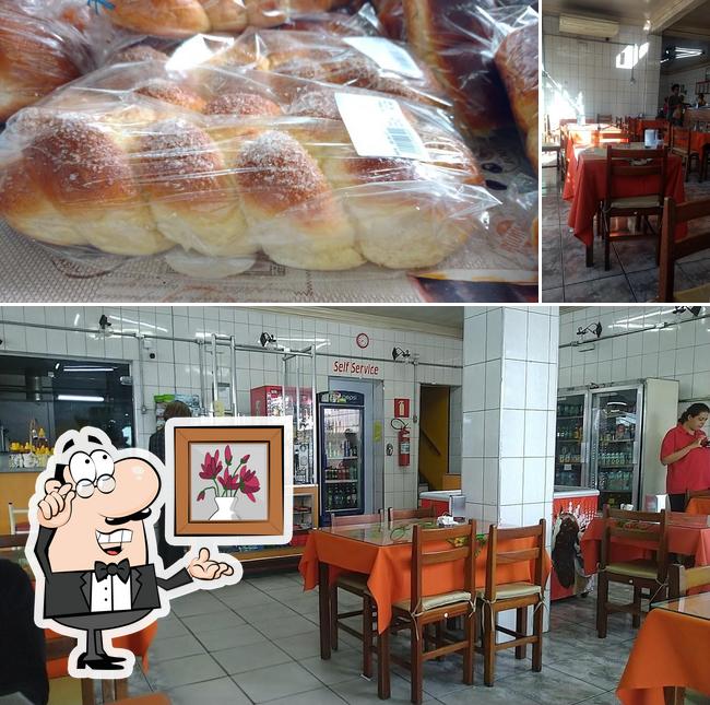 Entre diferentes coisas, interior e comida podem ser encontrados a A Panilar Panificadora e Confeitaria