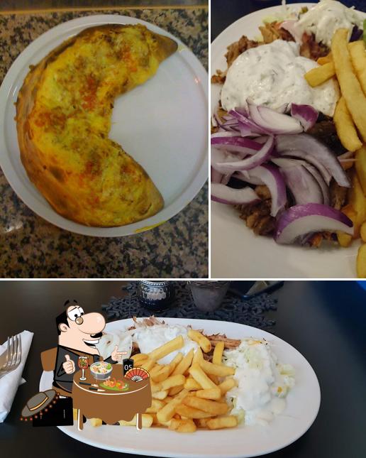 Еда в "Mykonos Grill Pizzeria"