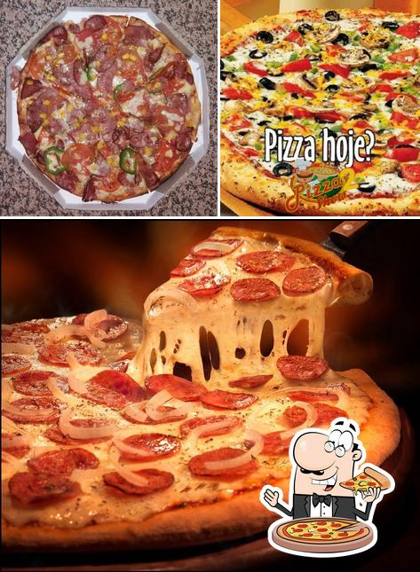 Pick various types of pizza