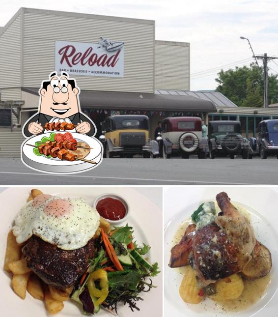 Among different things one can find food and exterior at Reload