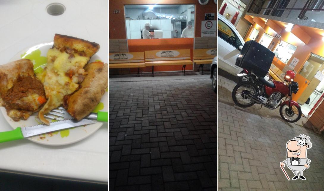 Desfrute da vista da área externa do Casa da Pizza