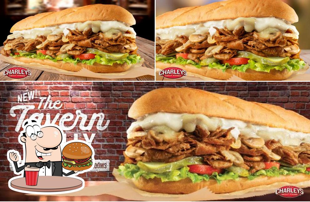 Treat yourself to a burger at Charleys Cheesesteaks