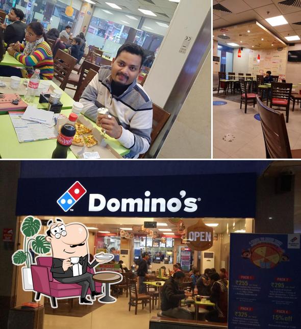 The interior of Domino's Pizza ASG Grand Plaza Mall, Muzaffarnagar
