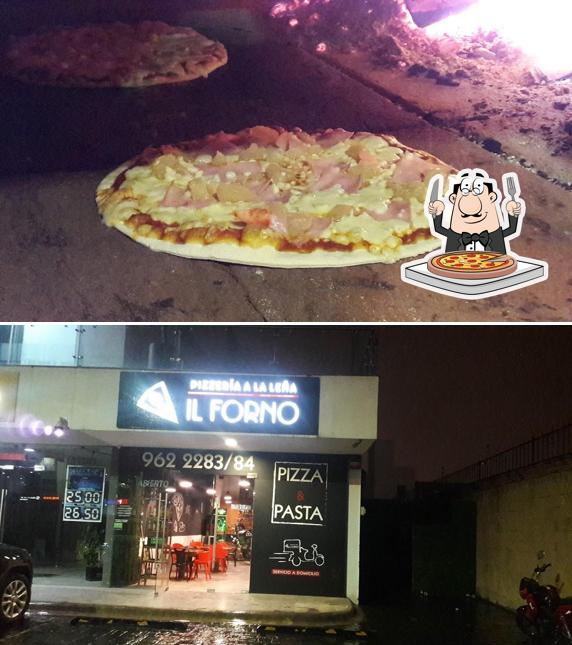 At IL FORNO Pizzería a la leña, you can taste pizza