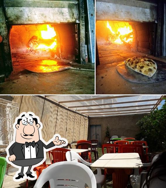 L'intérieur de Pizza au feu de bois