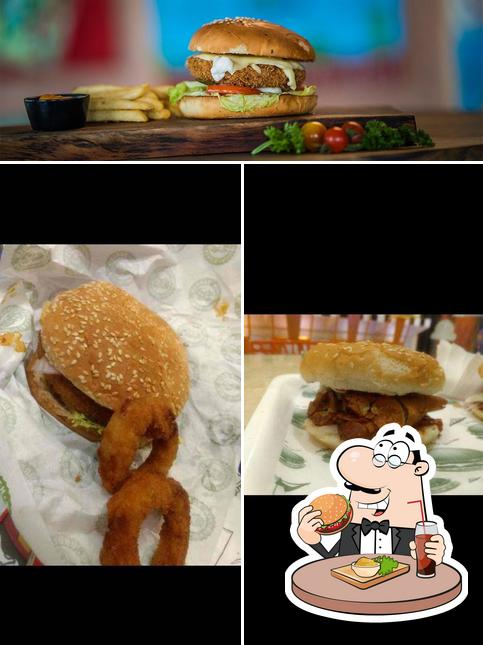 Order a burger at Savage Burgers