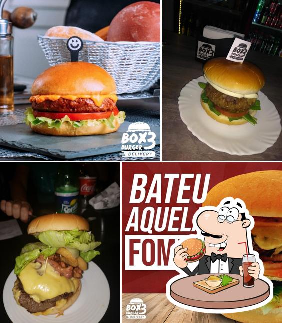 Delicie-se com um hambúrguer no Box 3 burger