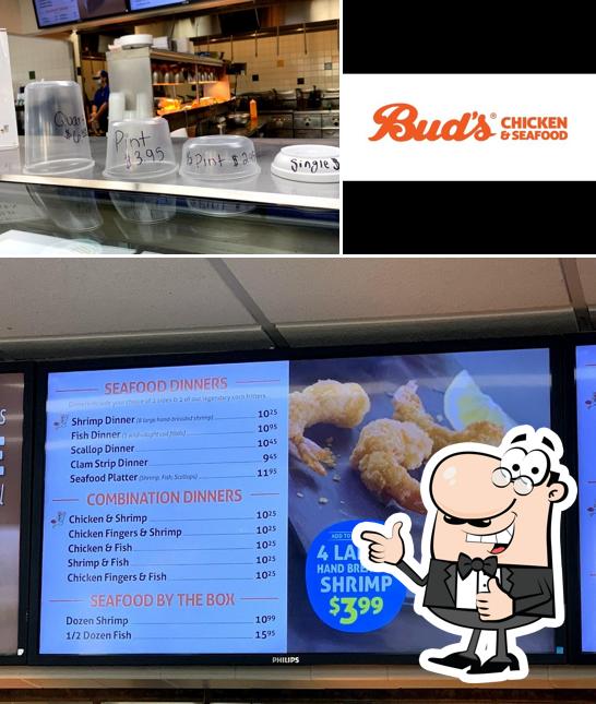 Look at the picture of Bud's Chicken & Seafood