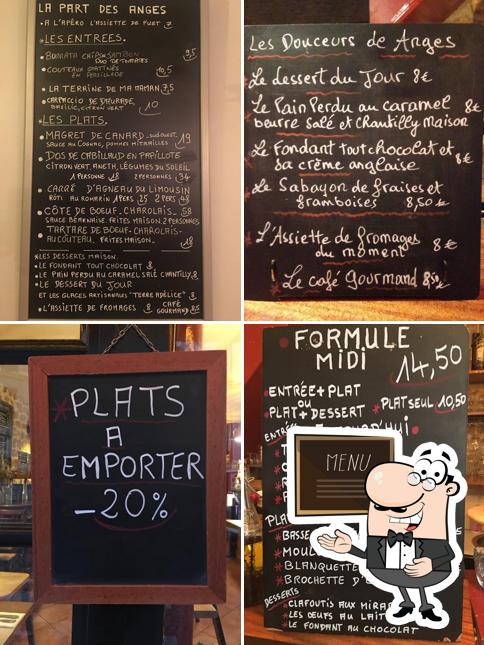 Découvrez le menu du jour sur le tableau