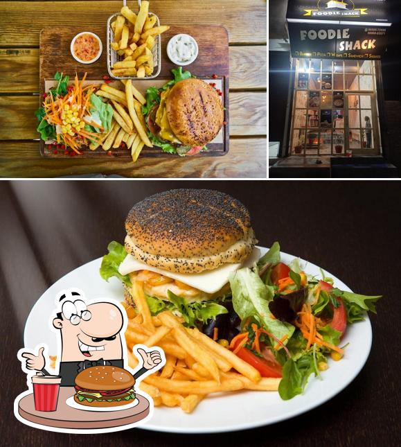 Get a burger at Foodie Shack