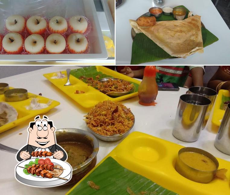 Meals at Sri Kamatchi Restaurant,bakery and sweets ,rooms available