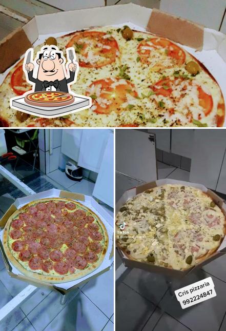Experimente pizza no Cris Pizzaria