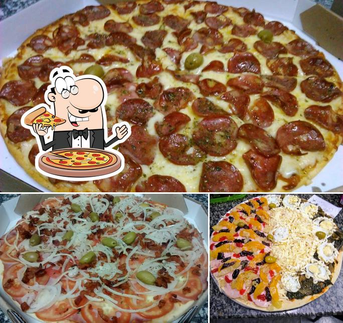 Escolha pizza no Triffoni Pizzaria