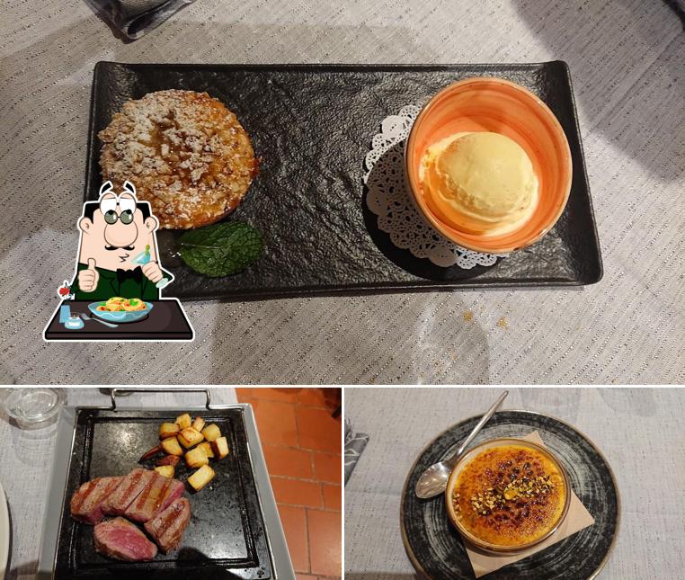 Creme brulee al Ristorante La Cicala Che Ride
