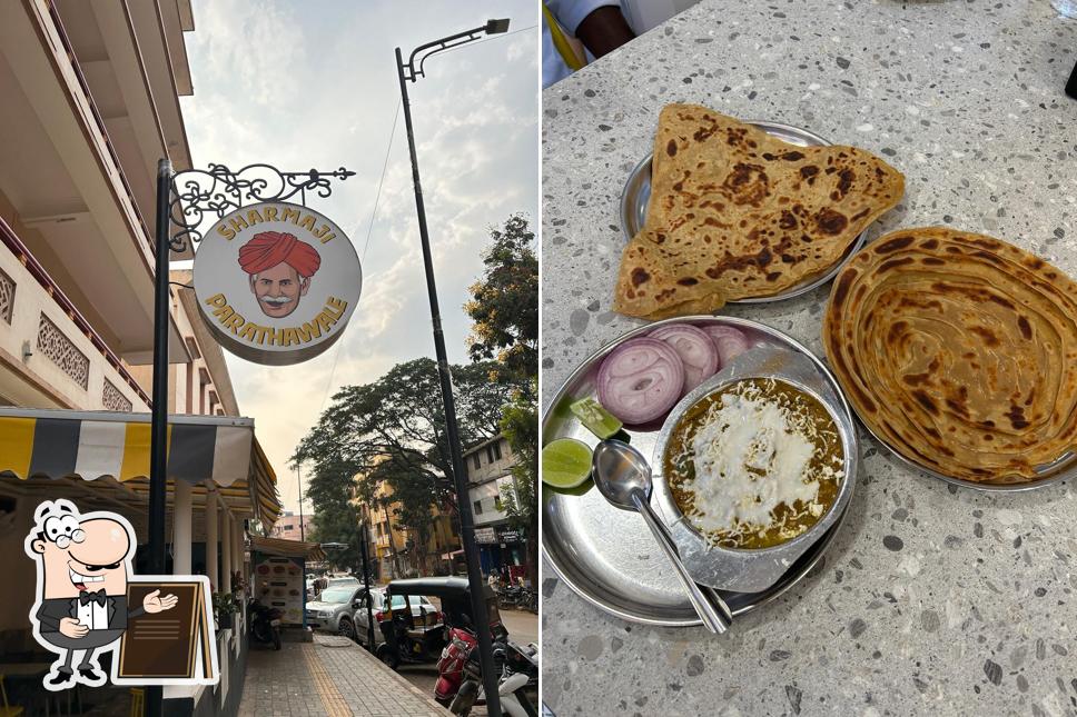 The exterior of Sharmaji Parathawala