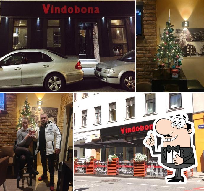 See this picture of Cafe Vindobona 1050