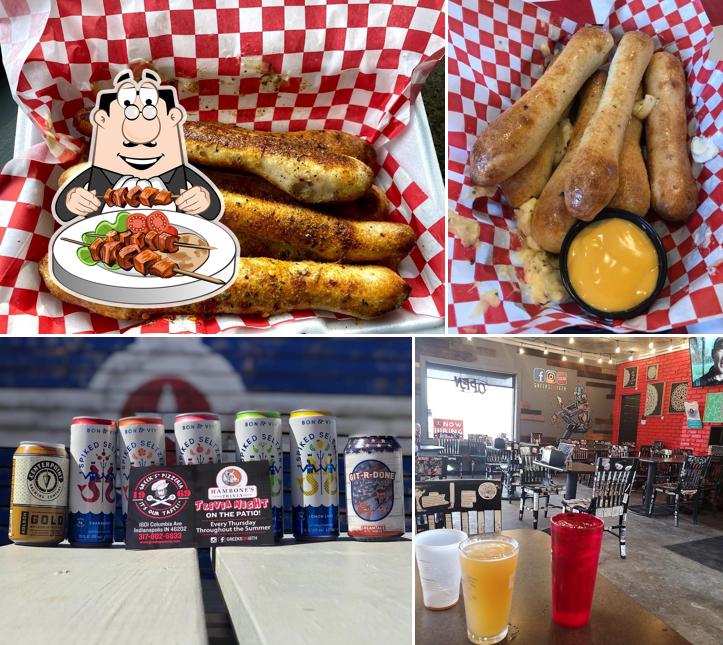 Check out the image showing food and drink at Greek’s Pizzeria 16th Street