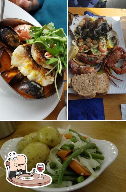 Comida en Cafe Fish, Upper Floor, The Pier, Tobermory