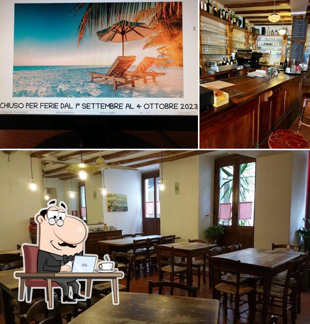 Gli interni di Osteria Crash