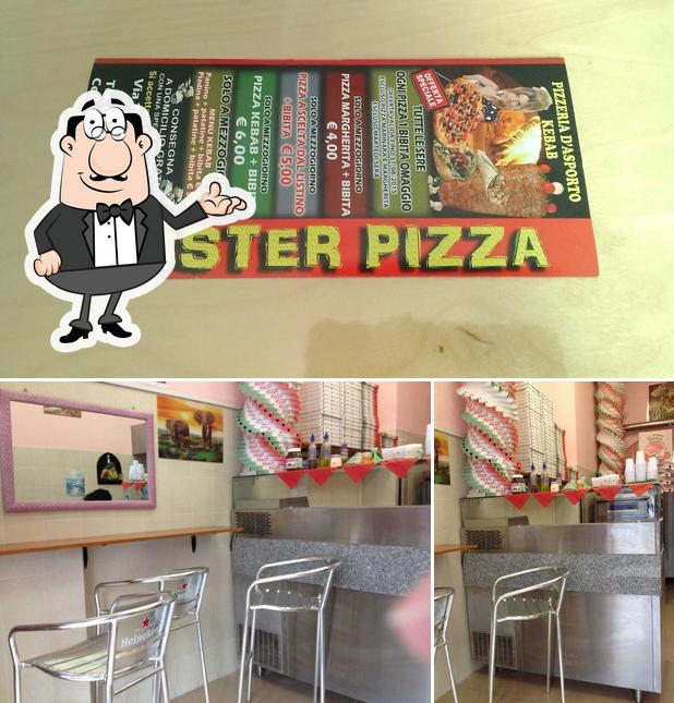 Gli interni di Mister Pizza