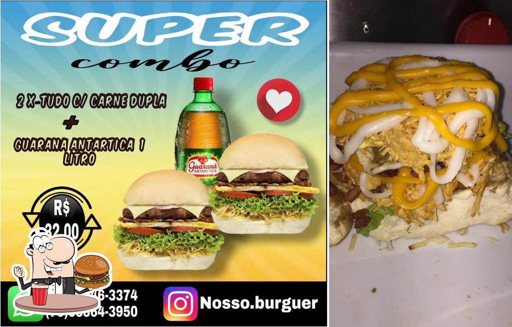 Consiga um hambúrguer no Nosso Burguer