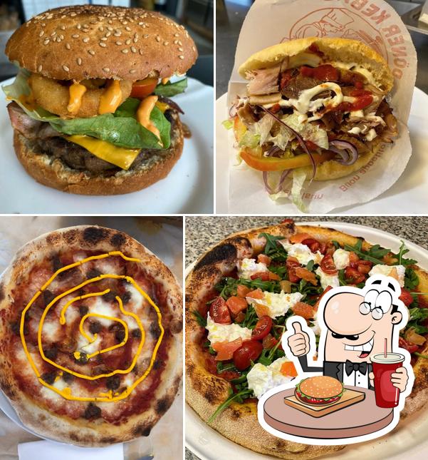 Try out a burger at Pianeta pizza