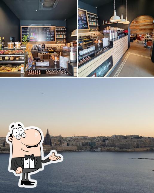 Voici la photo affichant la intérieur et extérieur sur Coffee Fellows Malta