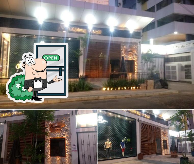 Esta é a ilustração mostrando exterior e interior no Empório da Tapioca - Barbosa de Freitas