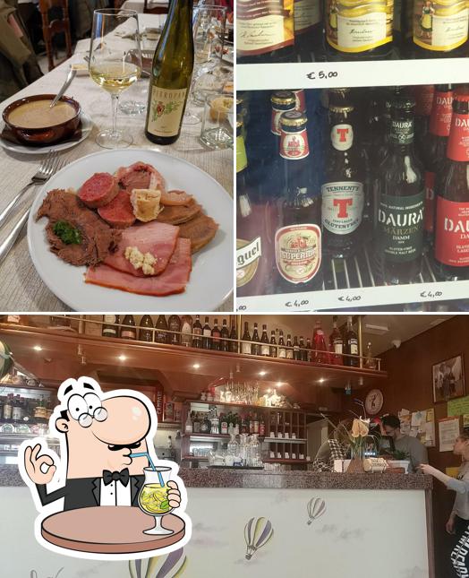 Снимок, на котором видны напитки и барная стойка в Ristorante Capitel Brinchi