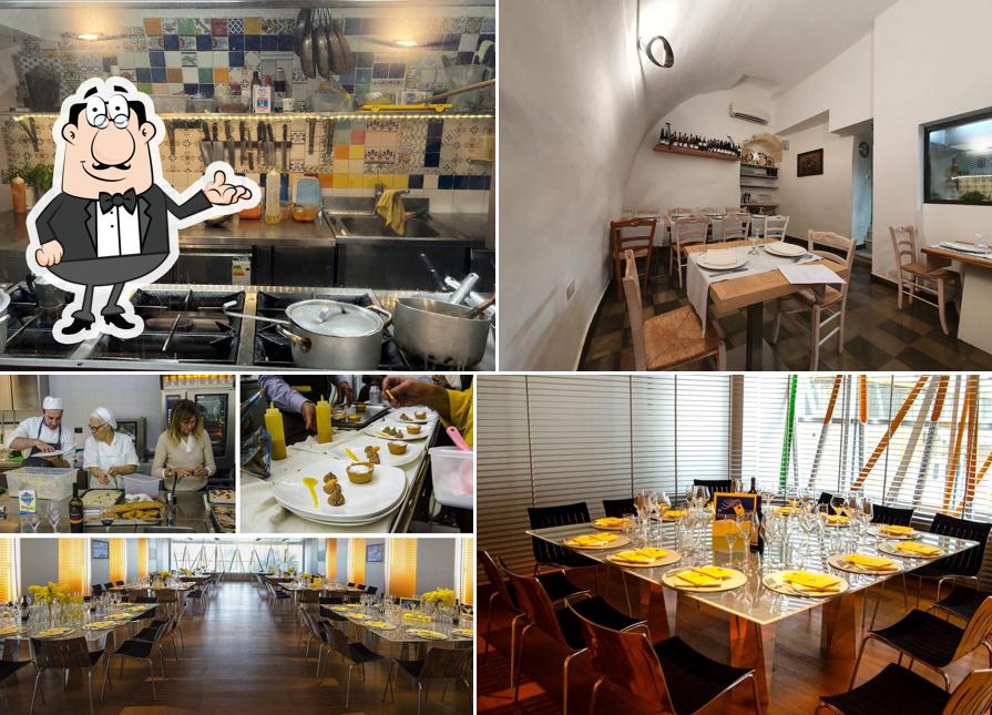 Gli interni di Osteria Monacelle