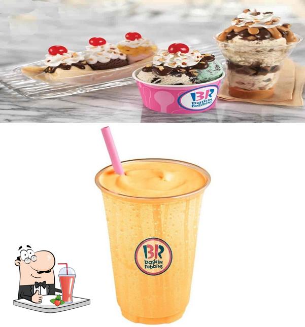 Enjoy a drink at Baskin Robbins - Ice Cream Desserts